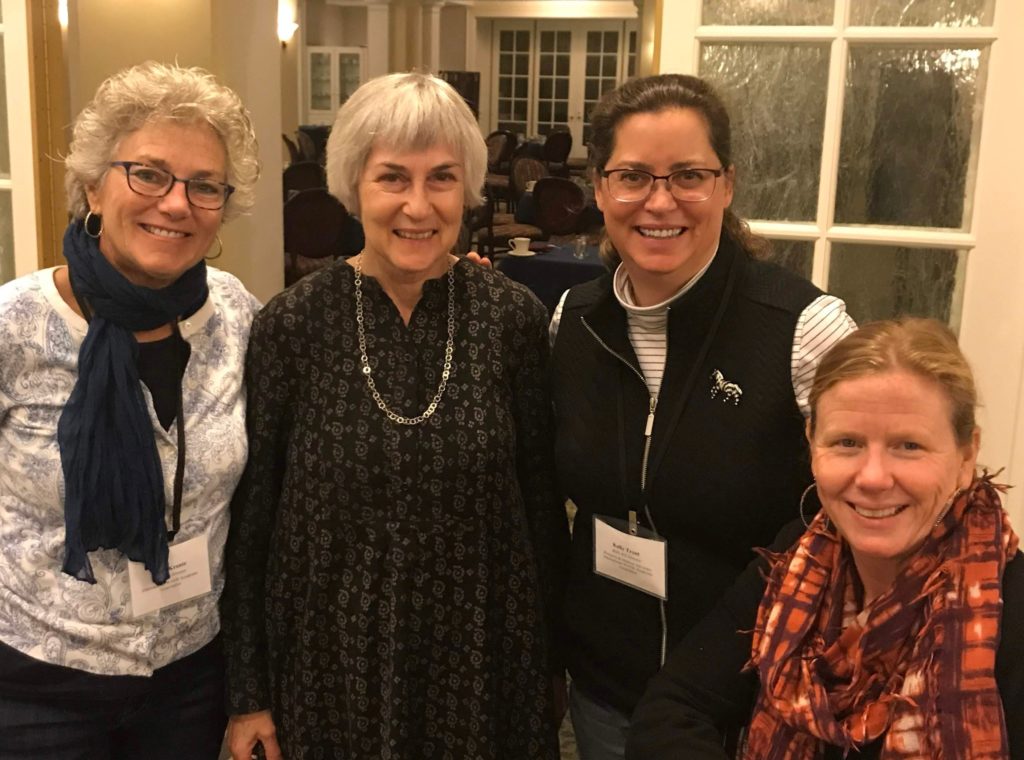 From left, Shari Krantz, Veronica van Heyningen, Kelly Trout, and Susan Wolfe are all smiling for the camera