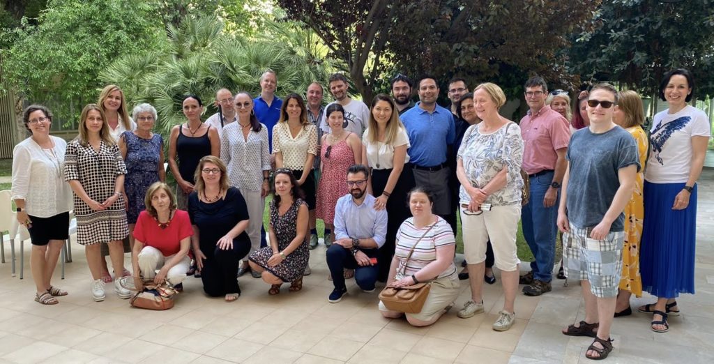 A large gropup of 28 people from different patient organizations throughout Europe, as well as a few ANA board members.  